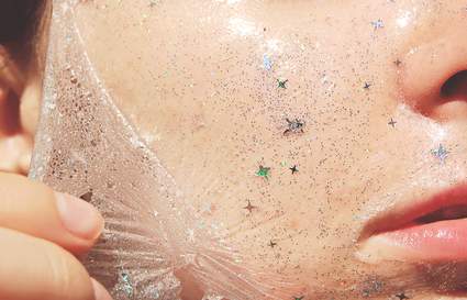 glitter face mask