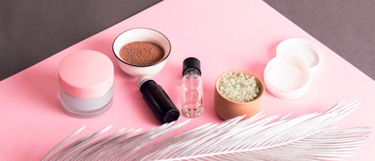 Natural beauty flatlay