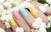 pastel nail manicure