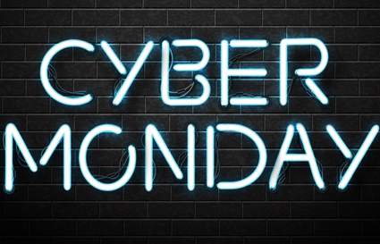 cyber monday neon sign