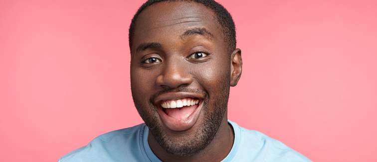 Man smiling with teeth