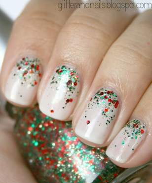Sparkly nail art