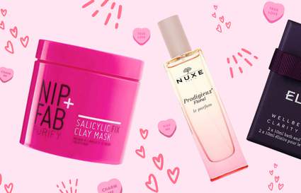 best valentines products on pink background