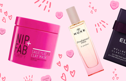 best valentines products on pink background