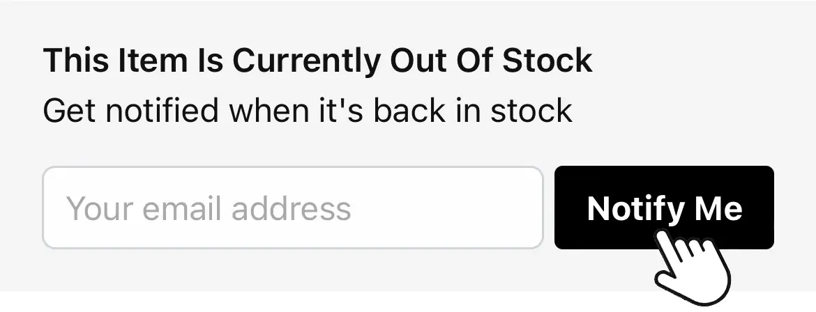 Sign up to stock alerts