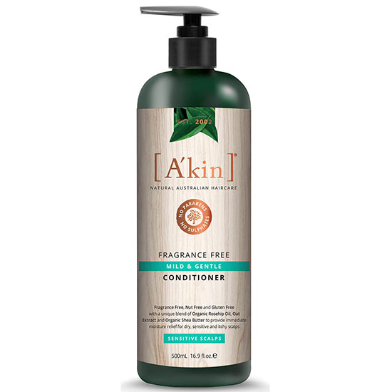 A'kin Mild & Gentle Fragrance Free Conditioner 17 oz