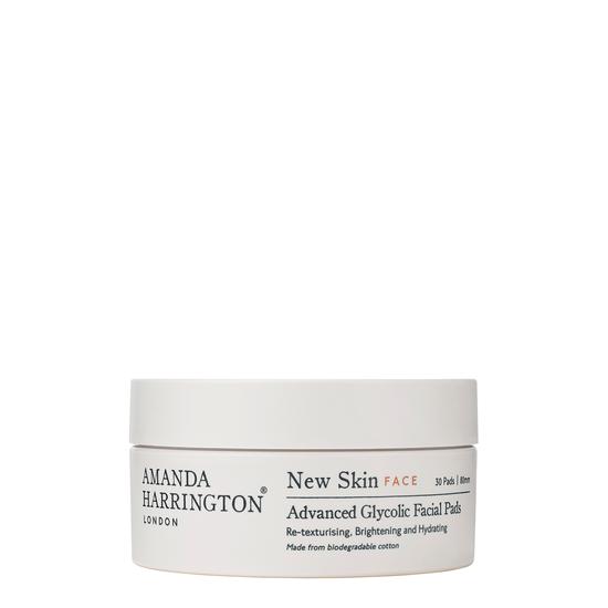 Amanda Harrington New Skin Face Advanced Glycolic Facial Pads 30 Pads