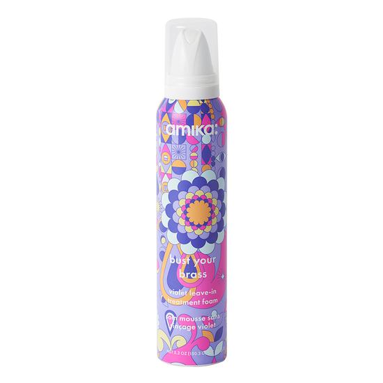 Amika Bust Your Brass Violet Leave In Conditioning Foam 5 oz