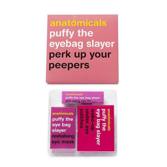 Anatomicals Puffy The Eyebag Slayer Eye Mask, Patches & Serum (3 Pack)