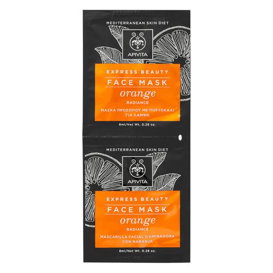 APIVITA Express Radiance Face Mask Orange 2x 0.3 oz