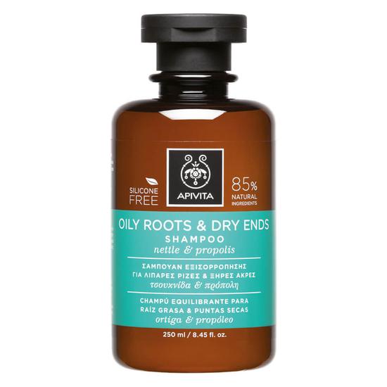APIVITA Holistic Hair Care Oily Roots & Dry Ends Shampoo Nettle & Propolis 8 oz
