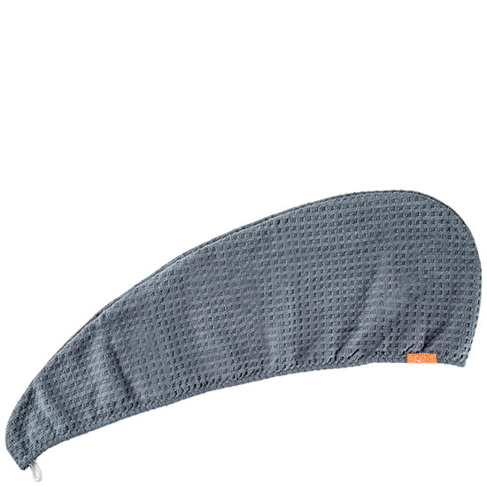 Aquis Waffle Luxe Hair Turban Grey Moody