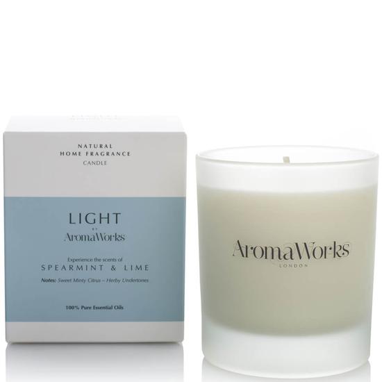 Aroma Works Light Range Spearmint & Lime Candle 10 oz