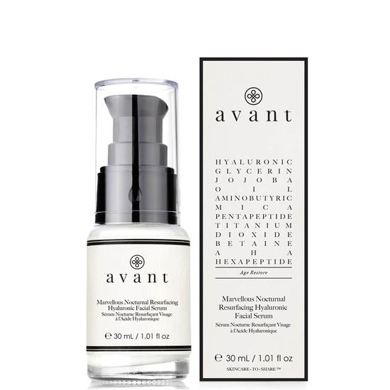 Avant Marvelous Nocturnal Resurfacing Hyaluronic Facial Serum 1 oz