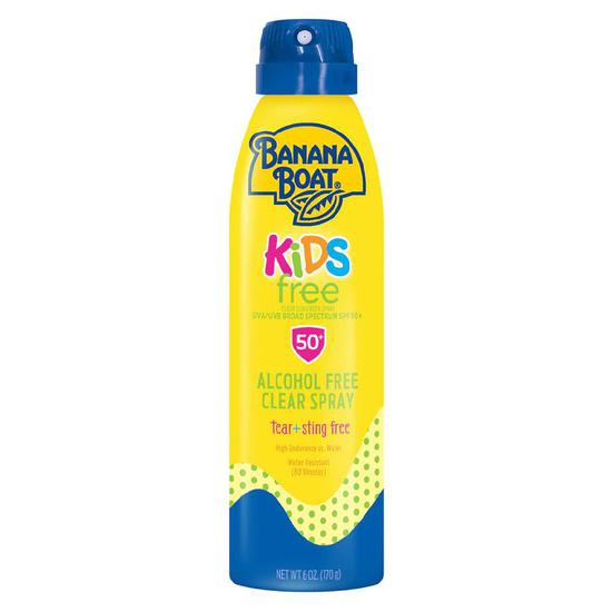 Banana Boat Kids Free Clear Sunscreen Spray SPF 50 6 oz