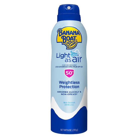 Banana Boat Light As Air Sunscreen Spray SPF 50 6 oz
