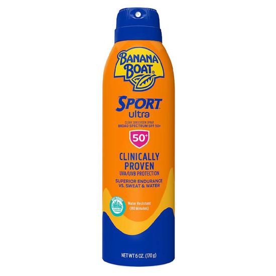Banana Boat Ultra Sport Clear Ultramist Sunscreen Spray SPF 50 6 oz