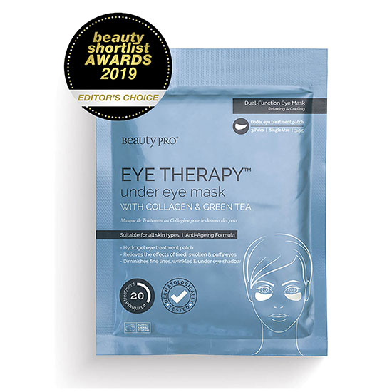BeautyPro Eye Therapy Under Eye Mask With Collagen & Green Tea Extract 3 Applications