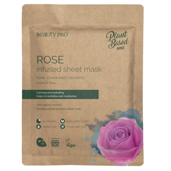 BeautyPro Rose Infused Sheet Mask 0.7 oz