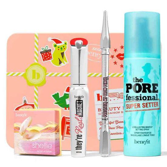 Benefit Forward To Gorgeous Gift Set Mascara + blush + brow pencil + makeup setting spray