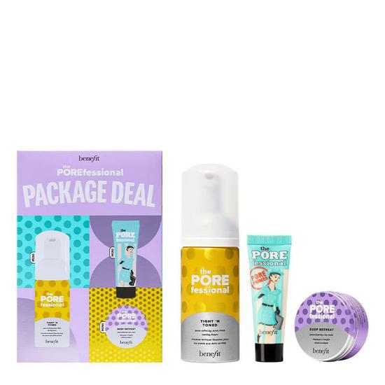 Benefit The Porefessional Package Deal Set The Porefessional Smoothing Face Primer + Tight ’n Toned + Deep Retreat Clay Mask