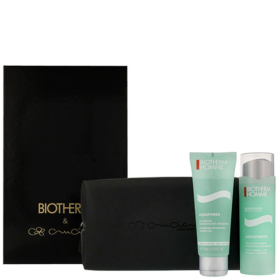 Biotherm Homme Aquapower Dynamic Hydration 75ml Aquapower Shower Gel & Shower Bag 75ml