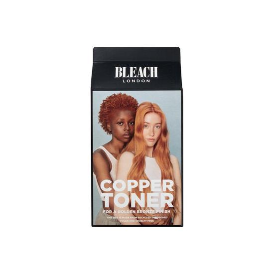 BLEACH LONDON Copper Toner Kit 40ml Colourant, 80ml Bottle of Developing Lotion 2.25%, 15ml Sachet of Reincarnation Mask + Pair of plastic gloves