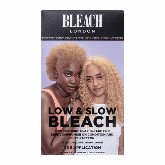 BLEACH LONDON Low & Slow Bleach Kit Reincarnation Mask 2 x 15ml, Developing Lotion 80ml + Clay Bleaching Powder 2 x 25g