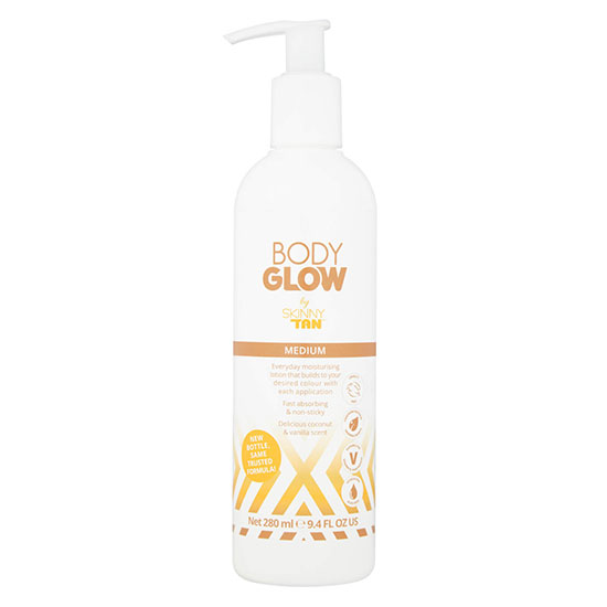 Skinny Tan Body Glow By SKINNY TAN Medium Lotion