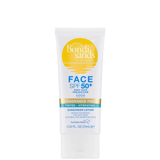 Bondi Sands SPF 50+ Fragrance Free Hydrating Tinted Face Lotion 3 oz