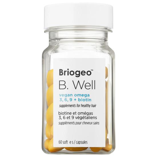 Briogeo B. Well Vegan Omegas + Biotin Supplements For Healthy Hair 60 Capsules