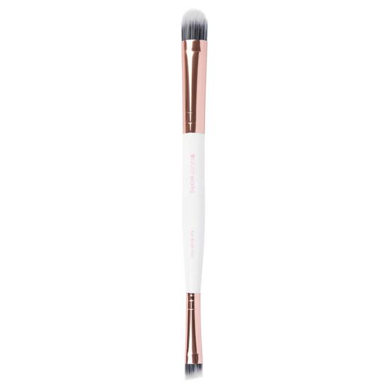 Brushworks Double Ended Eye Brush White/Gold