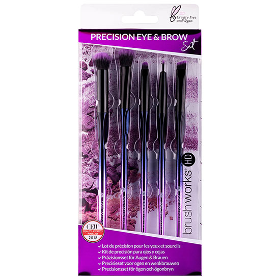 Brushworks HD Precision Eye & Brow Brush Set