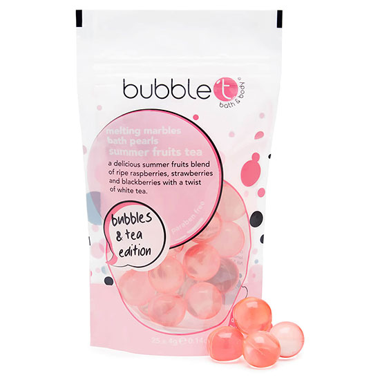 Bubble T Summer Fruits Tea Melting Marble Oil Bath Pearls 2