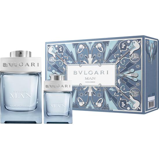 Bvlgari Man Glacial Essence Eau De Parfum Gift Set 3 oz