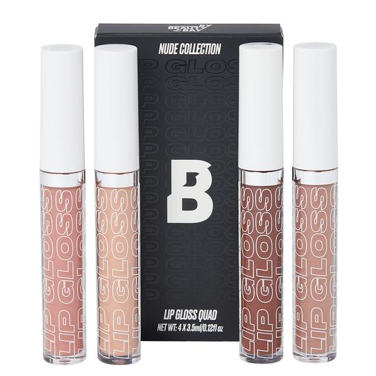 By Beauty Bay Nude Collection Lip Gloss Quad