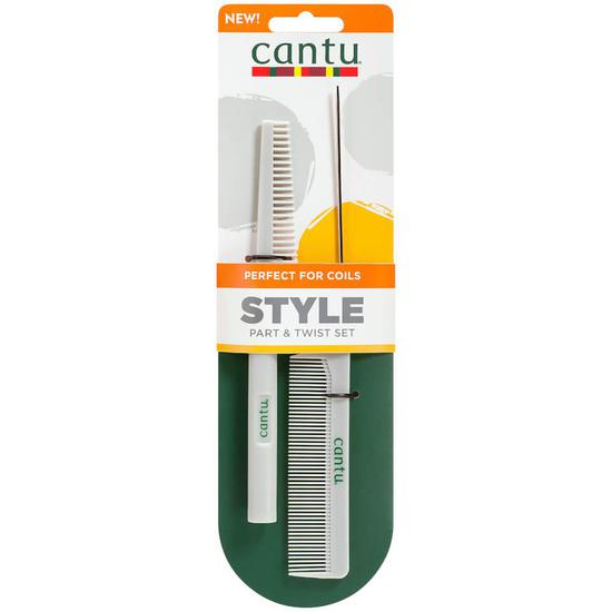 Cantu Spiral Style Part & Twist Comb Pack