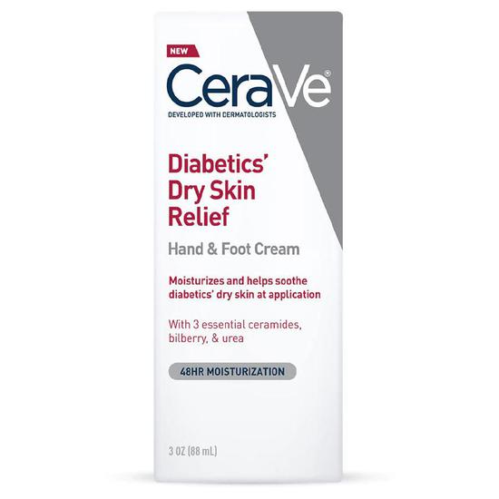 CeraVe Diabetics Dry Skin Relief Hand & Foot Cream 3 oz
