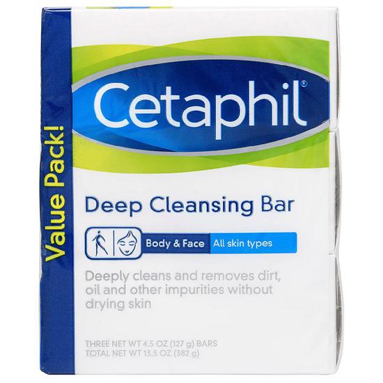 Cetaphil Deep Cleansing Bar 3 Pack