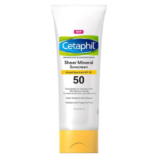 Cetaphil Sheer Mineral Sunscreen SPF 50 3 oz
