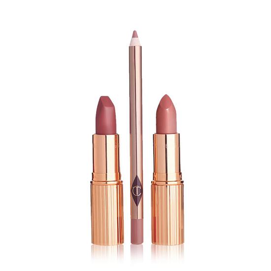 Charlotte Tilbury Pretty Pink Lipstick Duo Makeup Gift Set