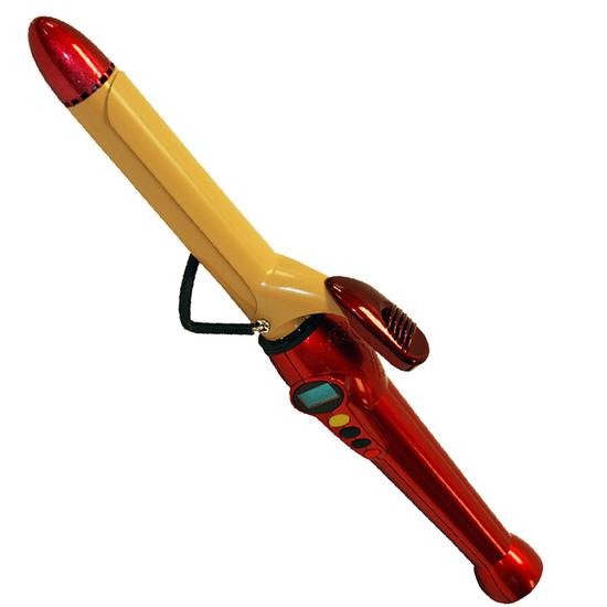 CHI Air Texture Tourmaline Ceramic Curling Iron 1 Inch Fire Red