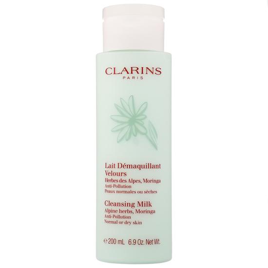 Clarins Cleansing Milk With Alpine Herbs Anti-Pollution Normal/Dry Skin 7 oz