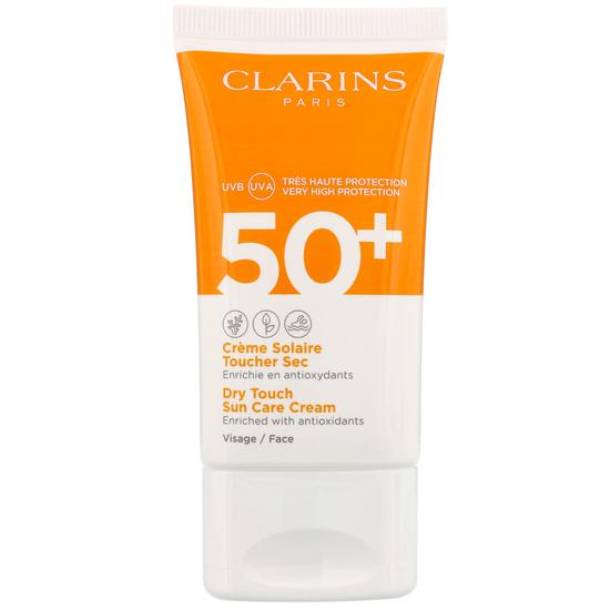 Clarins Dry Touch Sun Care Cream For Face SPF 50+ 2 oz