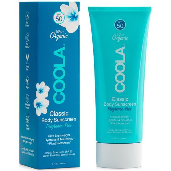Coola Classic Body Organic Sunscreen Lotion SPF 50 Fragrance Free 5 oz