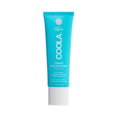 Coola Classic Face White Tea Sunscreen Lotion SPF 50 2 oz