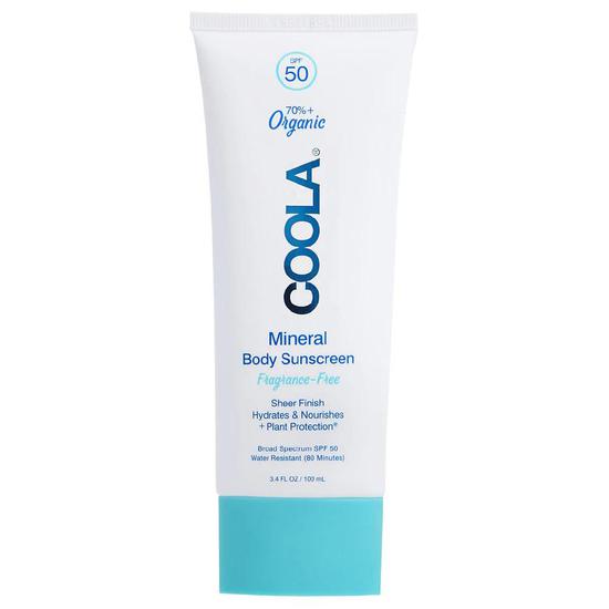 Coola Mineral Body Sunscreen Fragrance Free SPF 50 3 oz