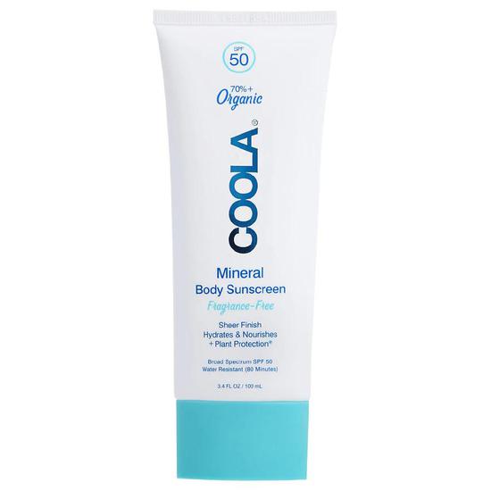 Coola Mineral Body Sunscreen Fragrance Free SPF 50 3 oz
