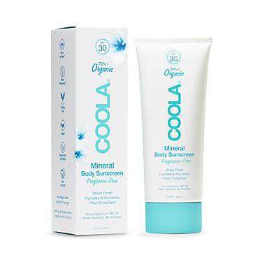 Coola Mineral Body Sunscreen Lotion Fragrance Free SPF 30 5 oz
