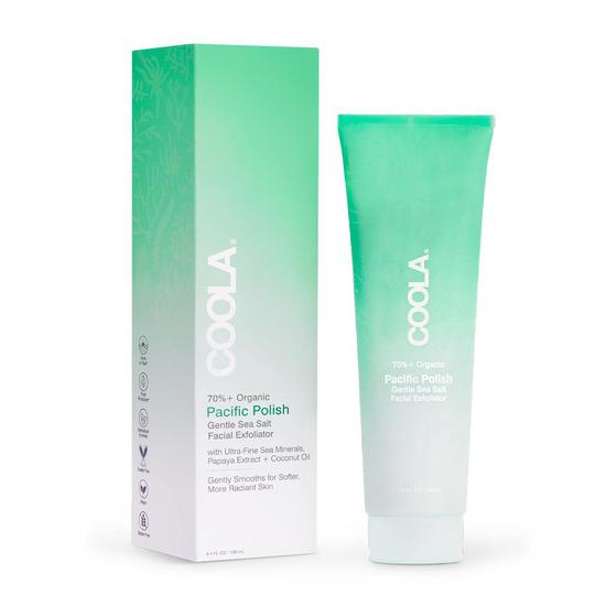 Coola Pacific Polish Gentle Sea Salt Facial Exfoliator 3 oz
